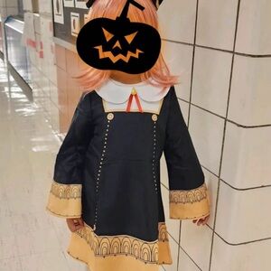 Kids Black and Gold Costume Dress